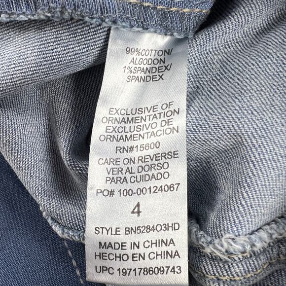 Democracy “Ab”solution Tummy Control Denim Midi Skirt Medium Light Wash Size 4 - Picture 9 of 16